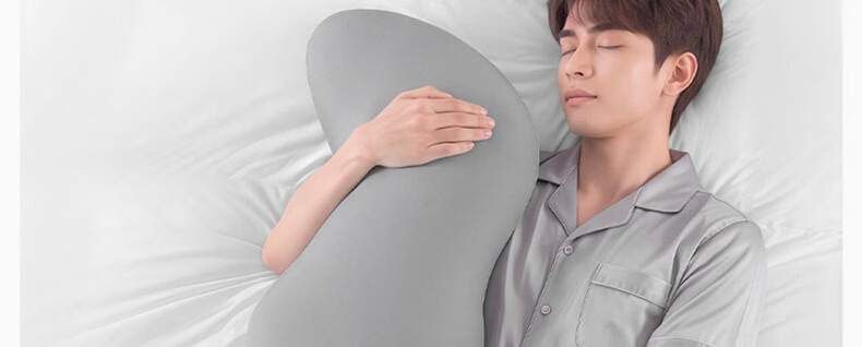 Dr. Chu Men's Sleeping Body Pillow Leg Hugging Side Sleep Ice Silk Seahorse Long Bolster Pillow Removable Washable Summer 9