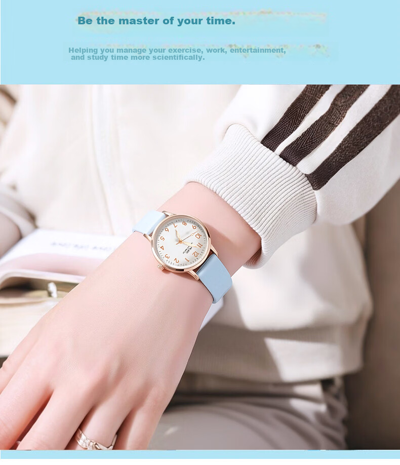 Light Shadow Moment Watch High School Student Stylish Niche Design Kids Boys Exam Luminous Waterproof Mechanical Watch for Girls 4