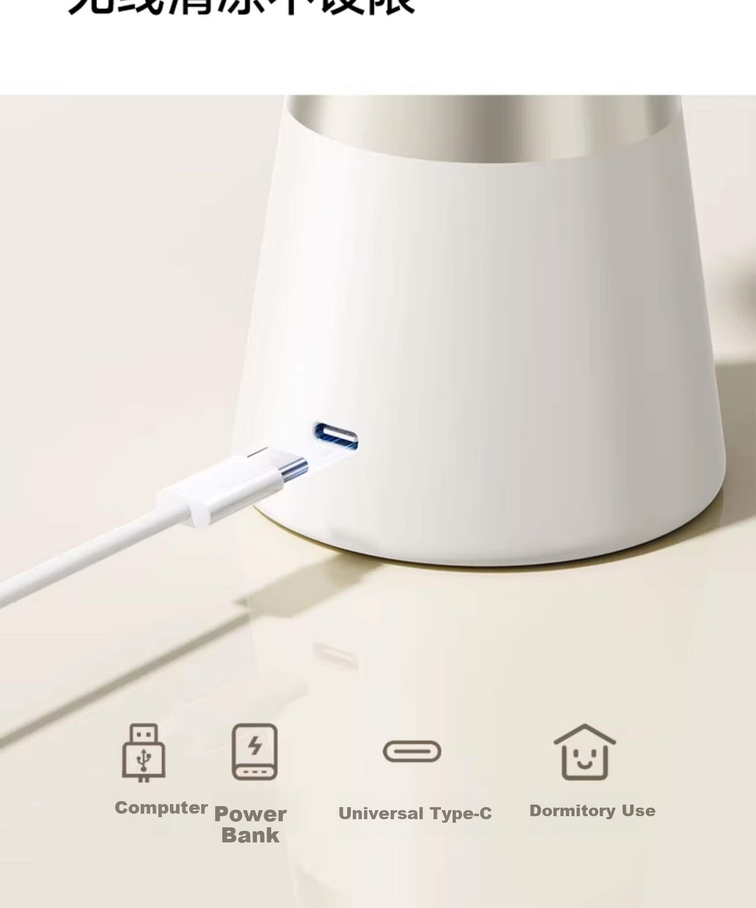 Desktop Fan Ultra-Quiet Air Circulation Oscillating Small Fan Office Dormitory Student Bedside Outdoor Tabletop Mini Fan Standard Champagne Color 12
