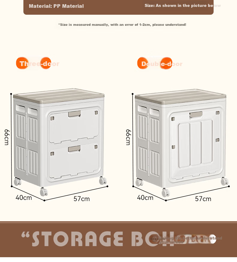 OLA XIANG Flip-Top Clothes Storage Box Extra Large Capacity Foldable Clothing Organizer with Wheels Thickened Quilt Storage Cabinet for Home 10