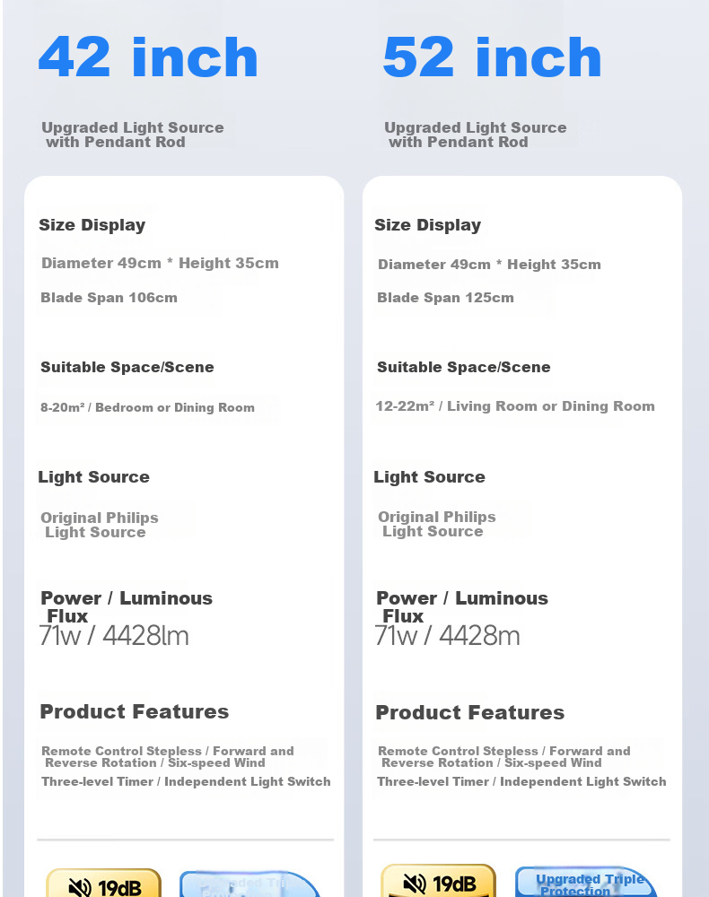 Dell Fan Light Puri Eye Protection LED Invisible Blades Dining Bedroom Remote Dimming Integrated Bladeless Ceiling Fan Light Zhongshan 11