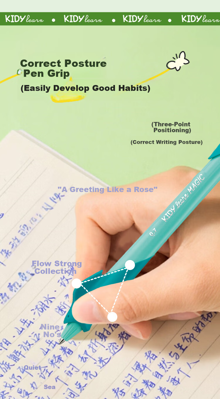Maped 2026 New Student Beginner 0.7mm Blue Gel Pen Cute Erasable Comfortable Grip Blue Barrel Big Mouth Shark 229501CH 6