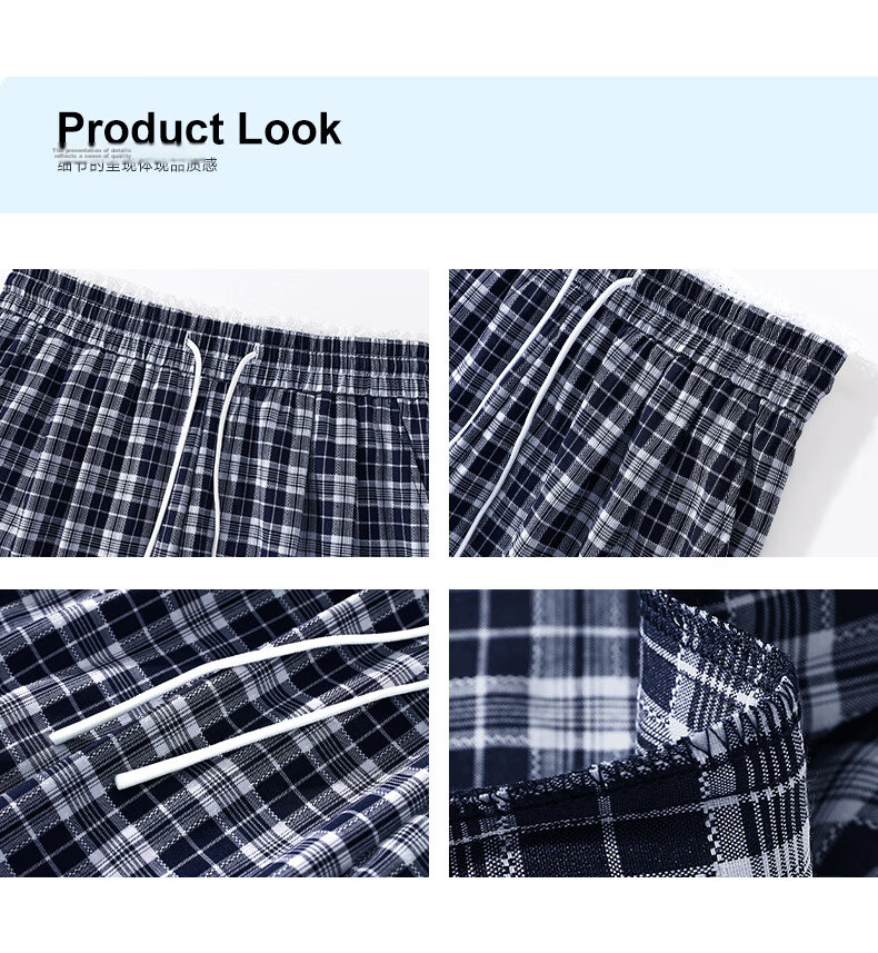 MJ STYLE Plaid Wide-Leg Pants for Women 2026 Spring Summer New Patchwork Check Design Draped Loose Casual Trousers 15