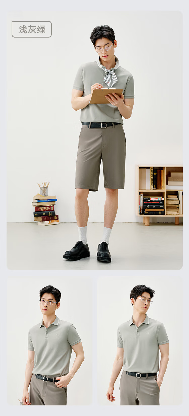 JD Original 100 High-End Polo Shirts for Men, Wrinkle-Free Premium Short-Sleeve T-Shirts, New Summer Style Gift, Black, Size L 17