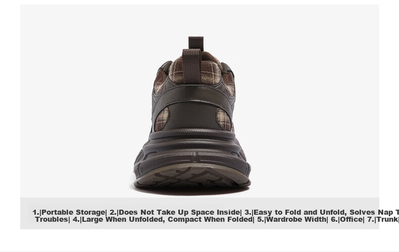 CAMEL Women's Dad Sneakers Modern Plaid Breathable Thick Sole Height Increasing Casual Sports Shoes L26S283201 Brown Size 36 14