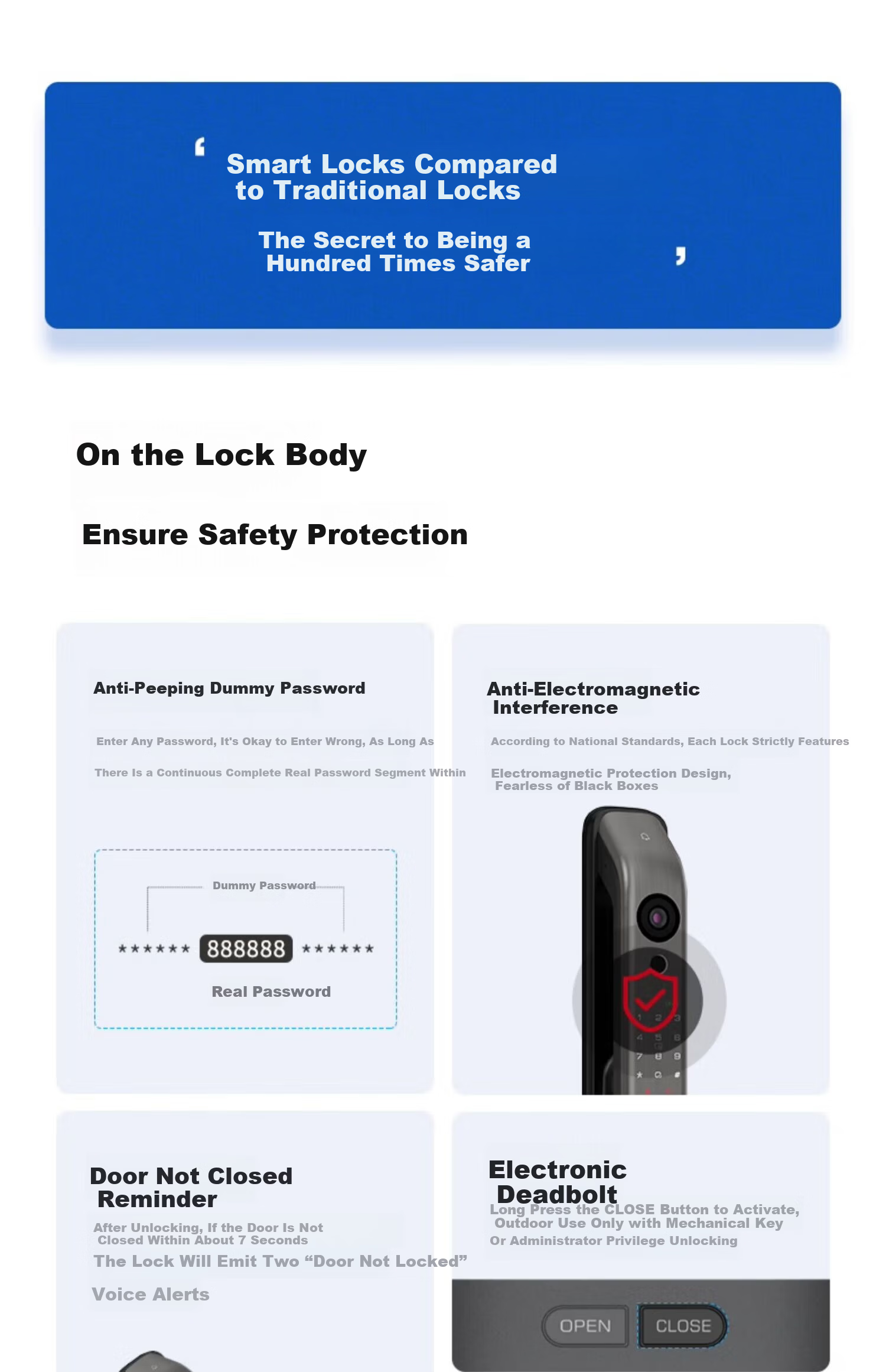 KAADAS Smart Lock Visual Peephole HD Fingerprint Electronic Lock Fingerprint Smart Lock Genesis K20-V(V2) Red Copper 1