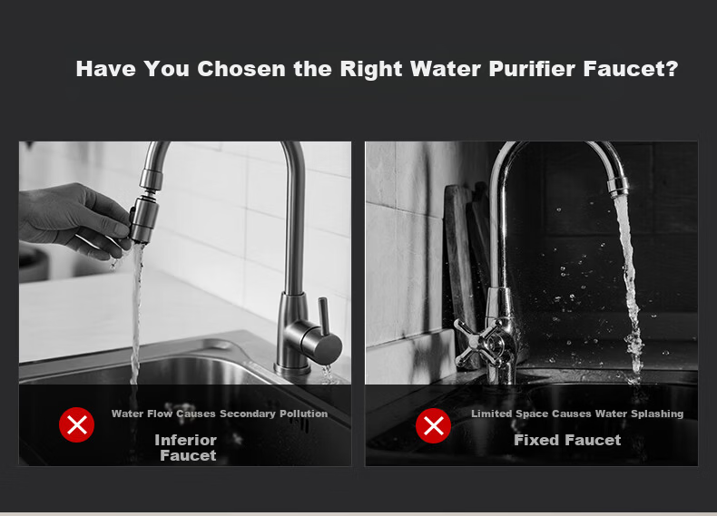 JOMOO Single Cold Kitchen Faucet Silicon Brass Water Purifier Direct Drinking Rotatable Spray Gun Gray 79007 5
