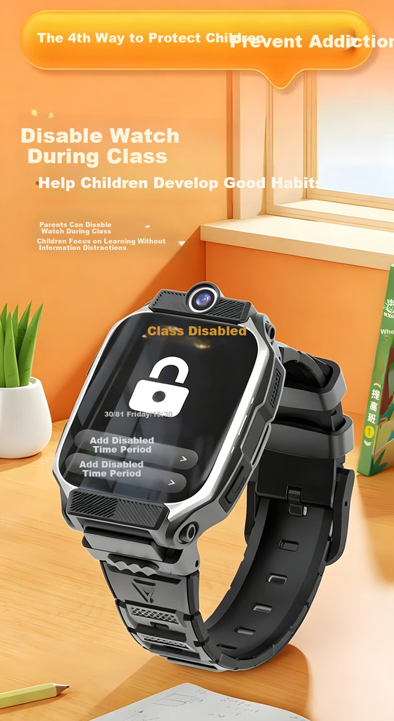 HUCATIER Kids Phone Watch for Children Ages 3-12, Remote Control, Accurate Positioning, 5G Full Network Connectivity 10
