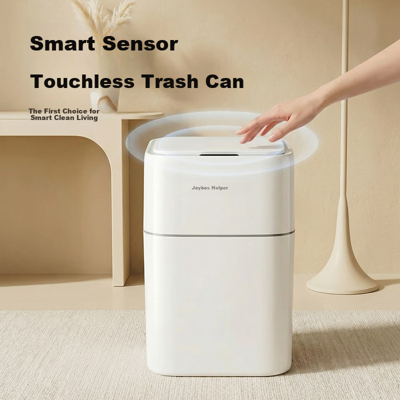 Jiabangshou Smart Sensor Trash Can 9.3L Large Covered Household Living Room Bedroom Kitchen Bathroom Office
