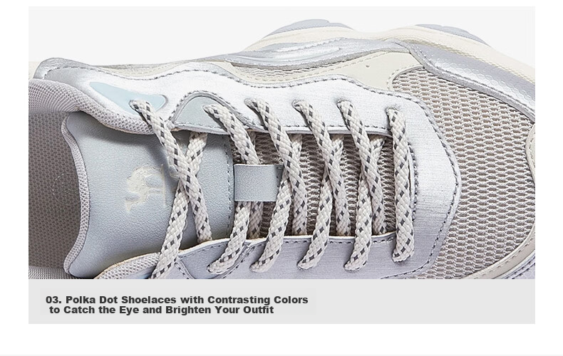 CAMEL Cute Ugly Women's Thick-Soled Sports Shoes Lightweight Versatile Casual Dad Sneakers L26SXG3169 Silver Size 38 15