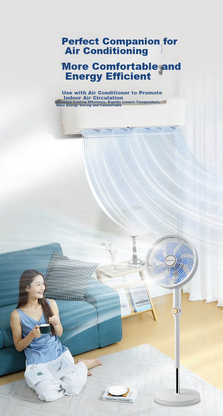 AUX Electric Fan/Floor Fan/AC Fixed Frequency Home 7-Blade Circulating Air/Energy-Saving Gentle Breeze Electric Fan/Floor Fan FS-30-A1211 8