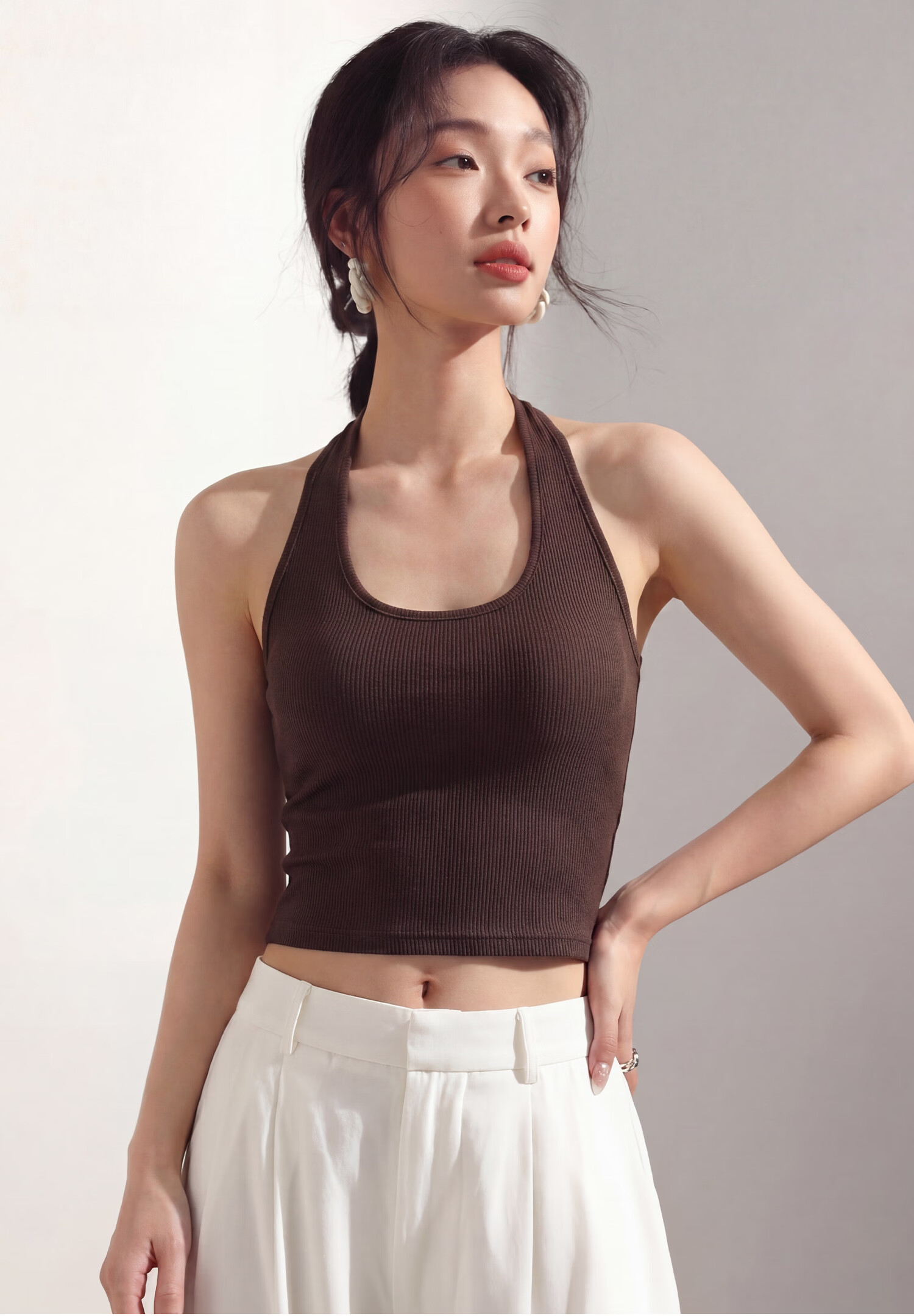 Miiow Women's Summer 2026 New Camisole Vest with Built-in Padded Bra Breathable Cooling Base Layer Top Outerwear 23