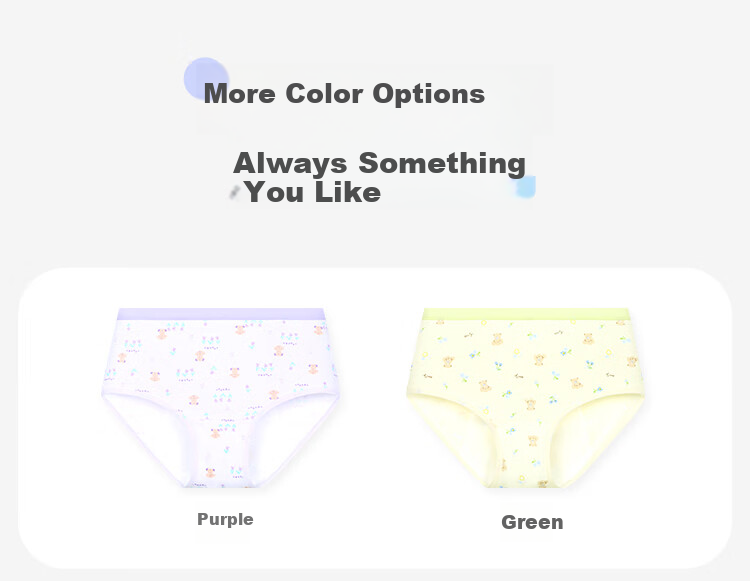 Jiusuiban 95% Cotton Girls' Menstrual Underwear, Three-Layer Leak-Proof Antibacterial Period Shorts for Girls 7