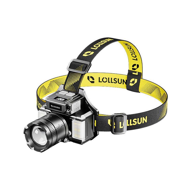 Dexu Headlamp Head-Worn Outdoor Ultra-Long Battery Life 100 Lumens Mountaineering Hiking Night Fishing Beachcombing Construction Home Use Super Bright Spotlight