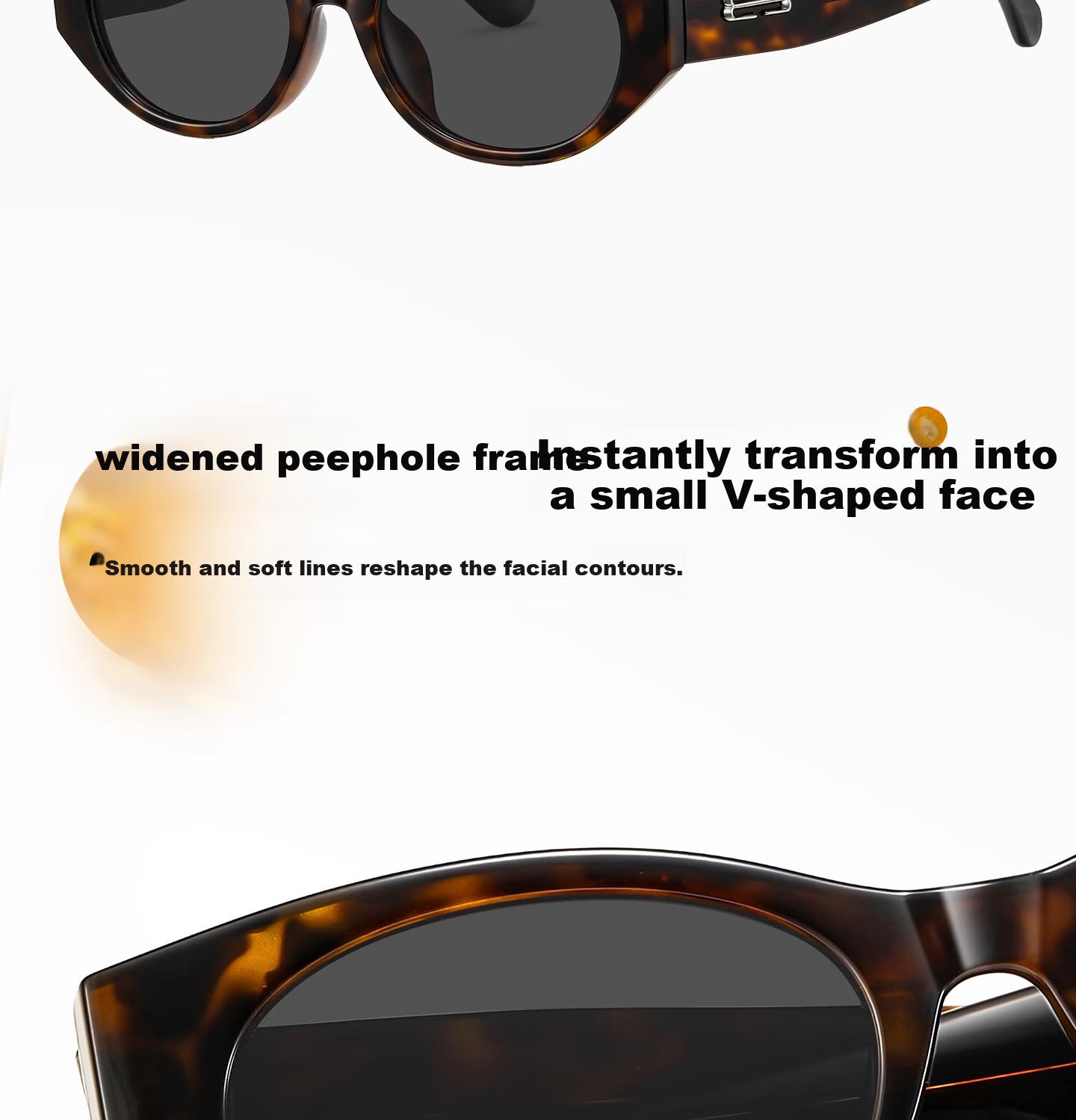 CAPONI Cat Eye Polarized Sunglasses for Women UV Protection Driving Glasses Slim Face Stylish 9