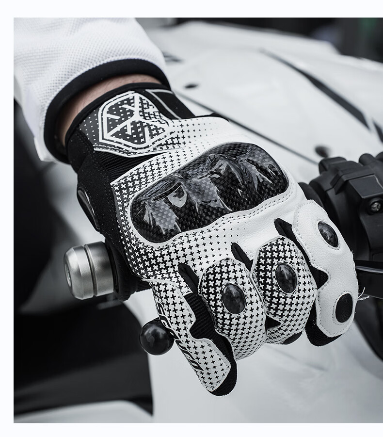 SCOYCO MC230 Motorcycle Gloves, Full-Finger Carbon Fiber Motorcycle Gloves, Anti-Fall, Wear-Resistant, Breathable, Suitable for Riding All Seasons, for Men And Wome 18