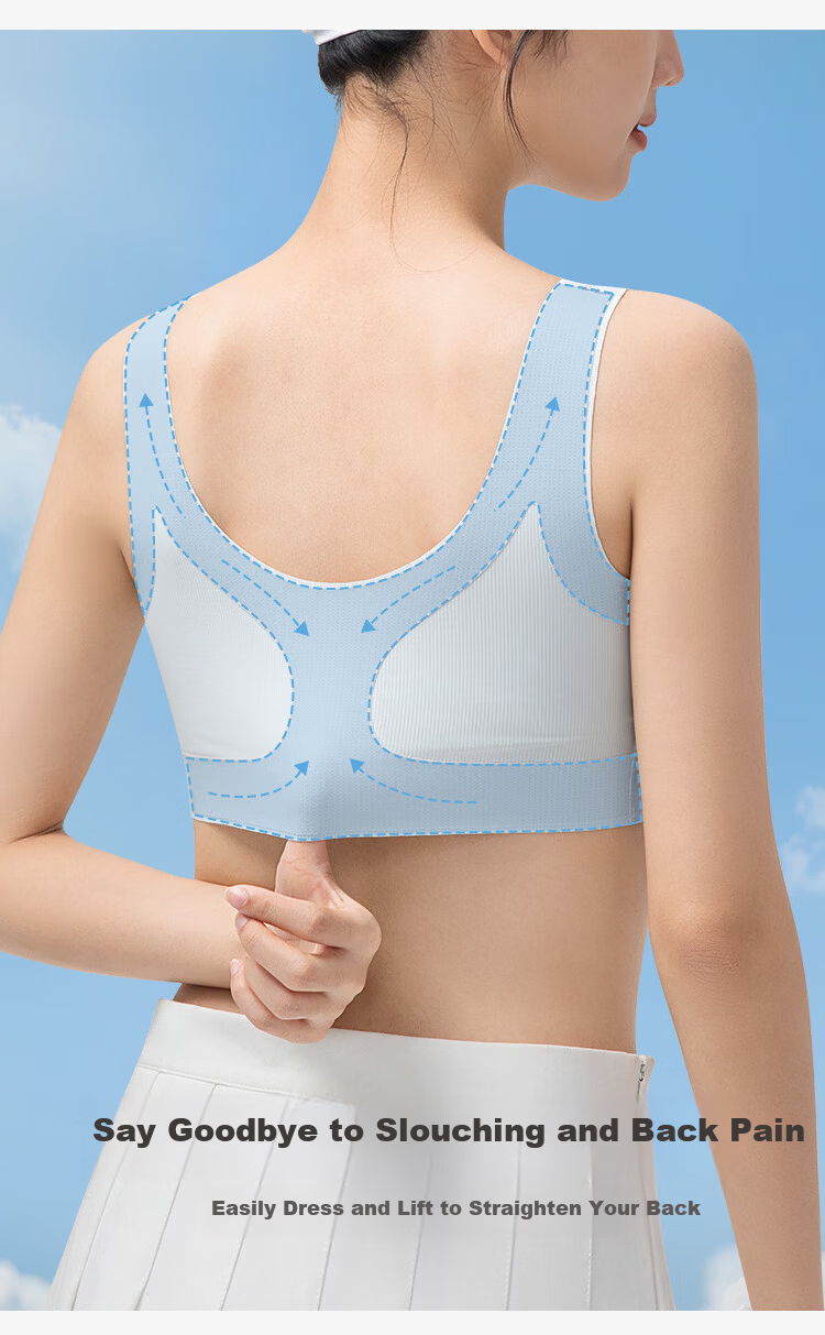 Ordifen 2-Pack Teen Girls Developmental Bras for Ages 12-16, Thin Sports Running Shockproof Youth Bras for Middle and High School Girls 13