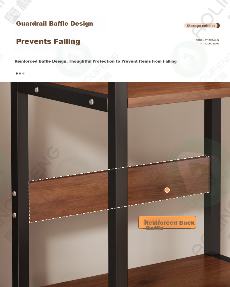 Olynp Wind Floor Storage Rack Printer Stand Multi-layer Mobile Storage Shelf Simple Host Rack 8
