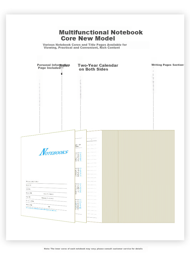 Weimei A5 Business Notebook Gift Box High-Quality 25K Thickened 200 Pages New Diary Work Log Meeting Record Customizable Logo 8