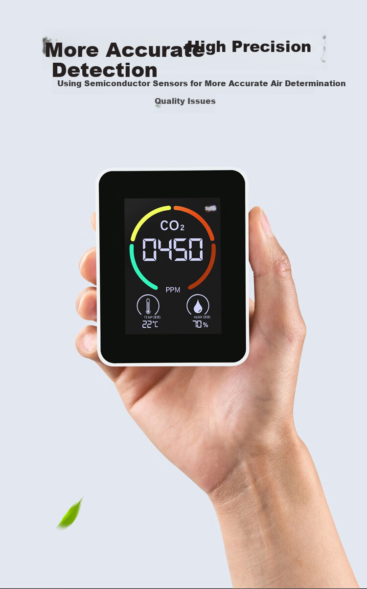 Zhuguo Formaldehyde Detector New Home Accurate Formaldehyde Concentration Tester Intelligent Analysis Anti-Interference Formaldehyde Detector 4