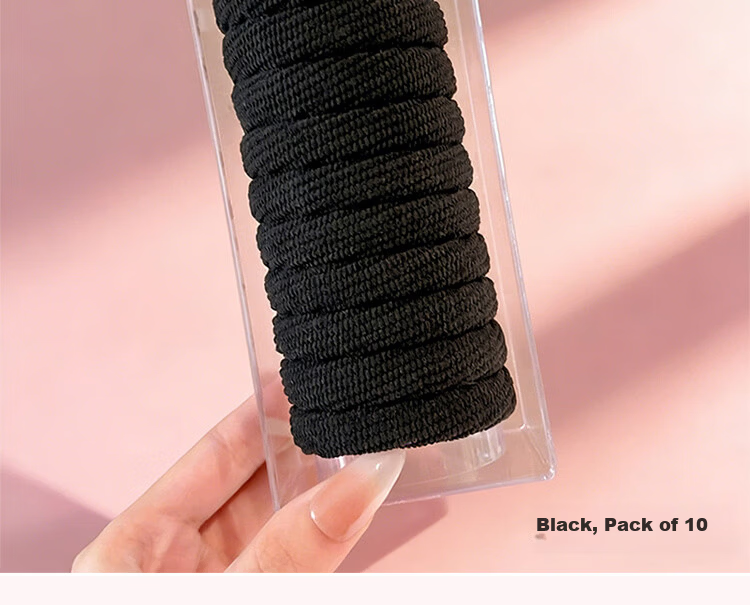 Beauty Note High Elastic Hair Tie for Women, Hair Band, No Hair Damage, Rubber Band, Student Hair Accessory for High Ponytail and Bun 2