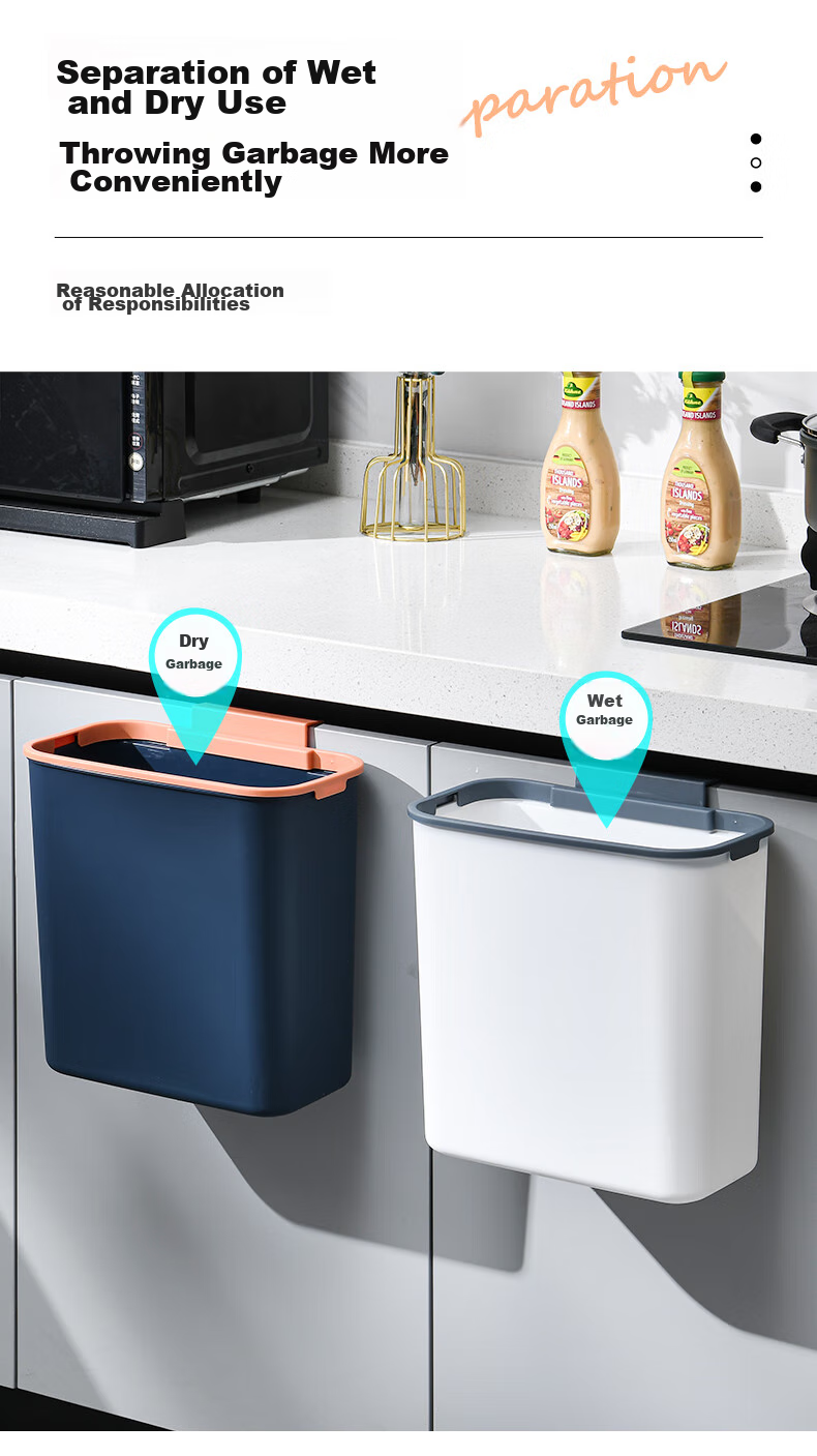 ABEPC Desktop Trash Can 1.5L Push-Button Lid Office Desk Nordic Style Small Waste Bin Storage Cylinder Light Green Gold 9