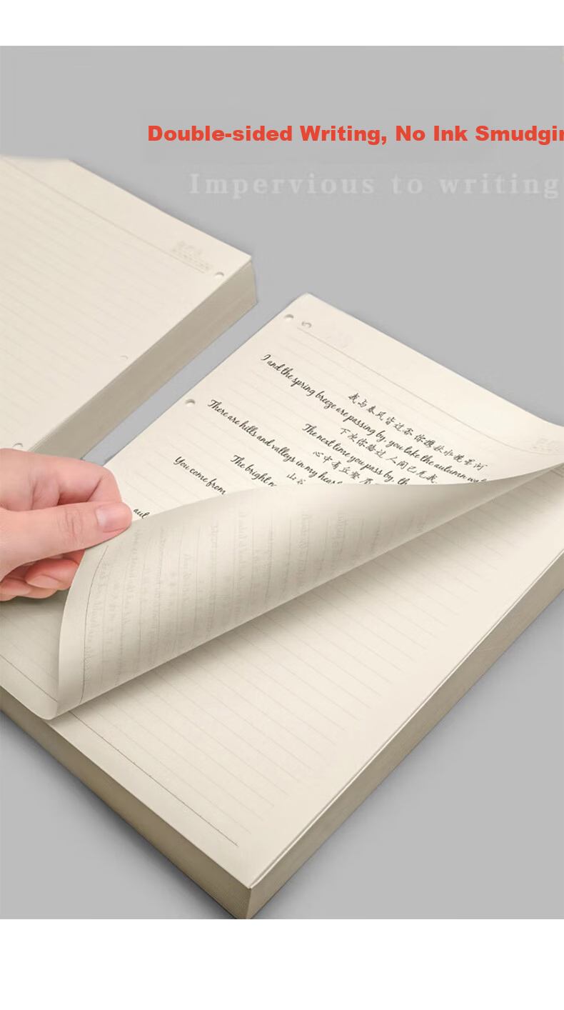Chaoyou [Best Seller] 9-Hole B5 Lined Refill Paper Insert 6-Hole A5 Diary Replacement Sheets Nine-Hole B5 Inner Pages B5 Lined Refill 057 4
