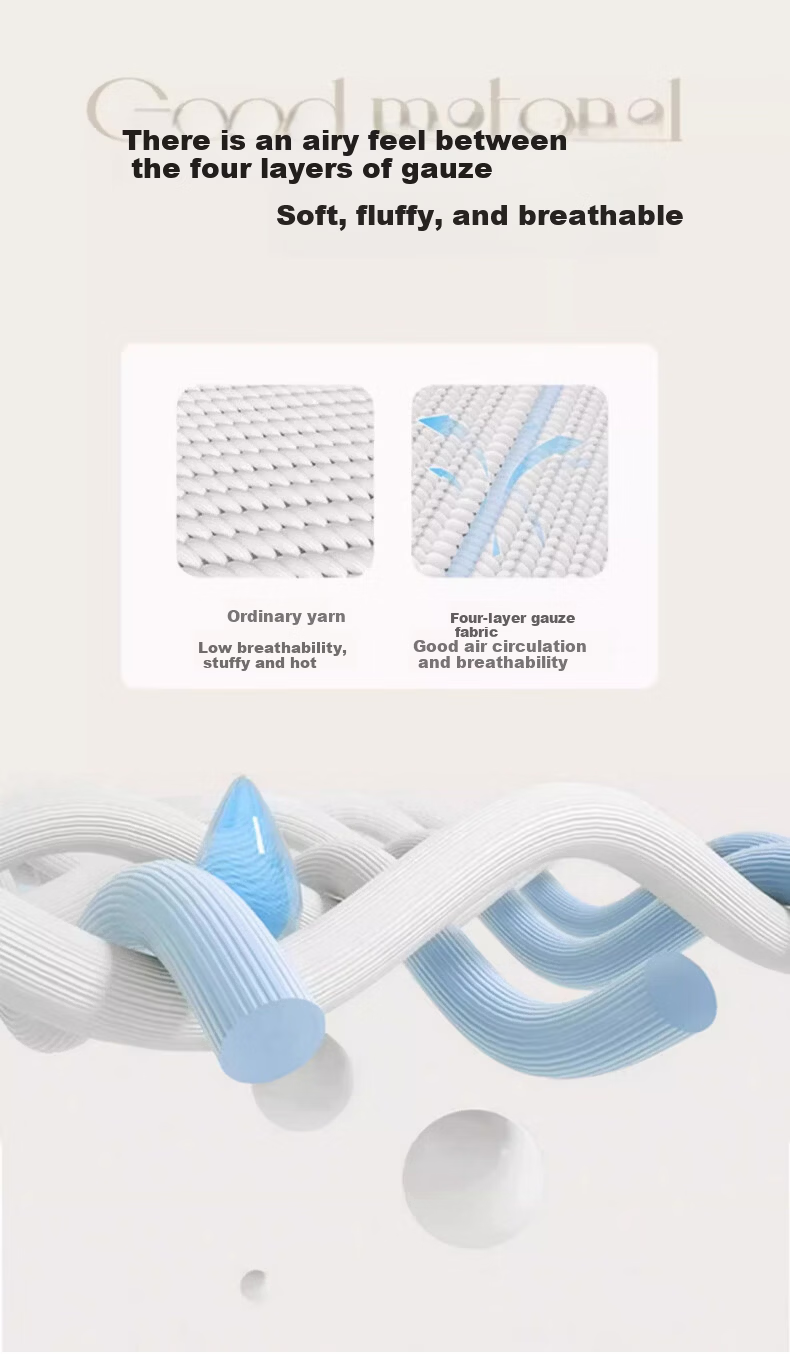 MUJI A-Class Baby Grade 100% Cotton Four-Layer Gauze Blanket Sofa Knitted Throw Nap Blanket Cover Blanket 150*210cm 8