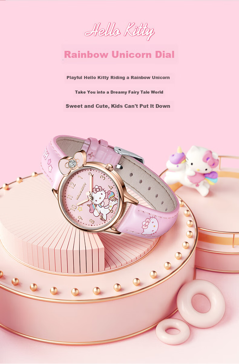 Hello Kitty Children's Watch Time-Only Girls 6-16 Years Old Sanrio Birthday Gift for Elementary and Middle School Girls Daughter 3
