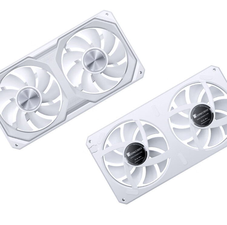 JONSBO XA-240W Shadow Blade White 12CM x2 Case Fans (Dual Frame Lighting/Color Block Design/2-in-1/ARGB Sync/PWM Male-Female Connectors) 15