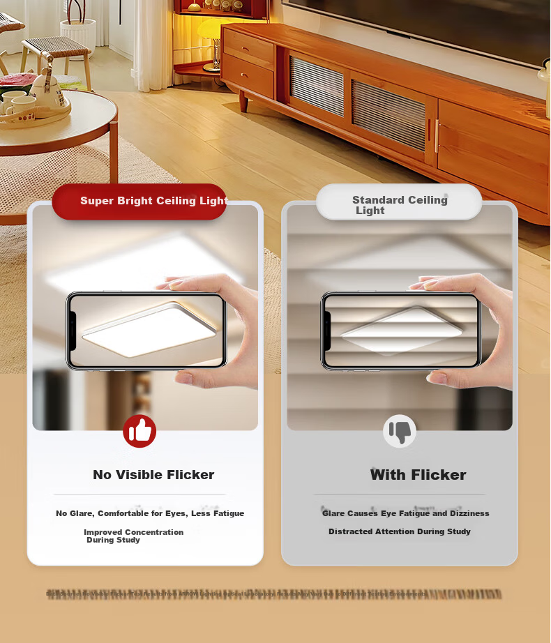 ARROW Ceiling Light Original Philips Light Source Wooden Vintage Style 5-Light Smart Package for Three-Bedroom Two-Living Room Whole House 11