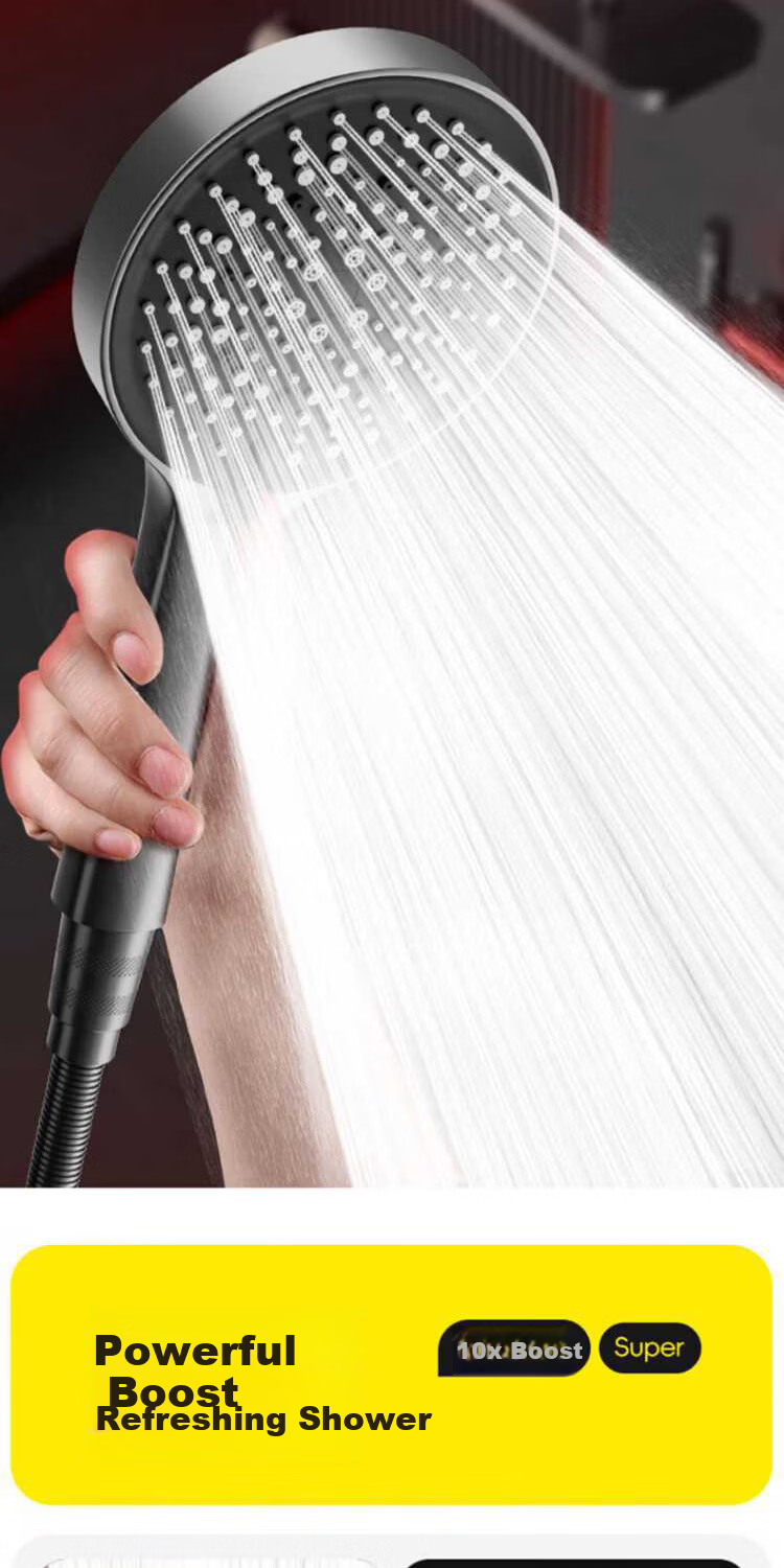 Del 28-Year Brand Pressurized Shower Head Multifunctional Handheld Bathroom Shower Set JJ-001 4