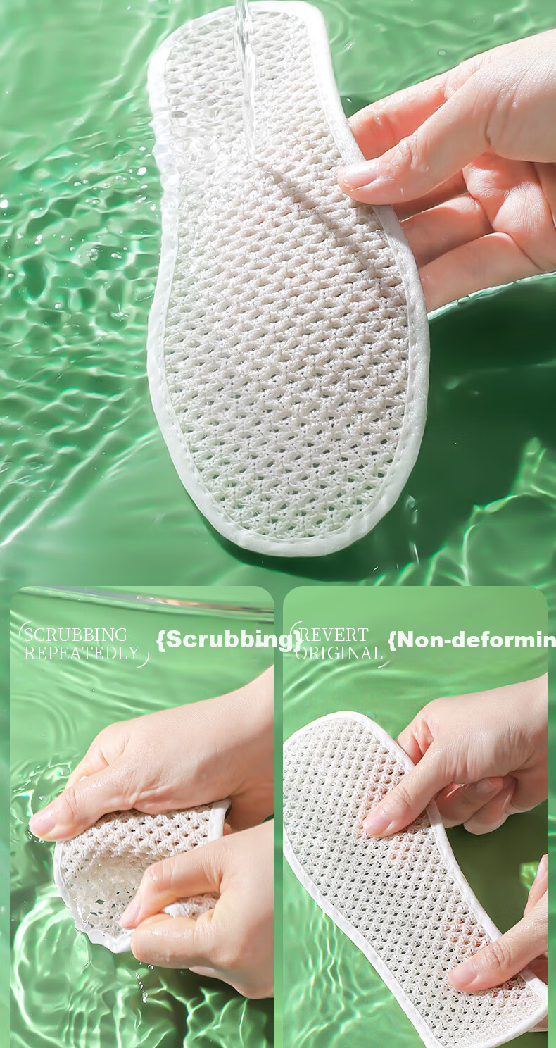 Nanjiren Cotton Linen Breathable Sweat-Absorbing Insoles for Men and Women, Comfortable, Odor-Resistant, Soft, Ultra-Thin Summer Running Insoles, Size 45 8