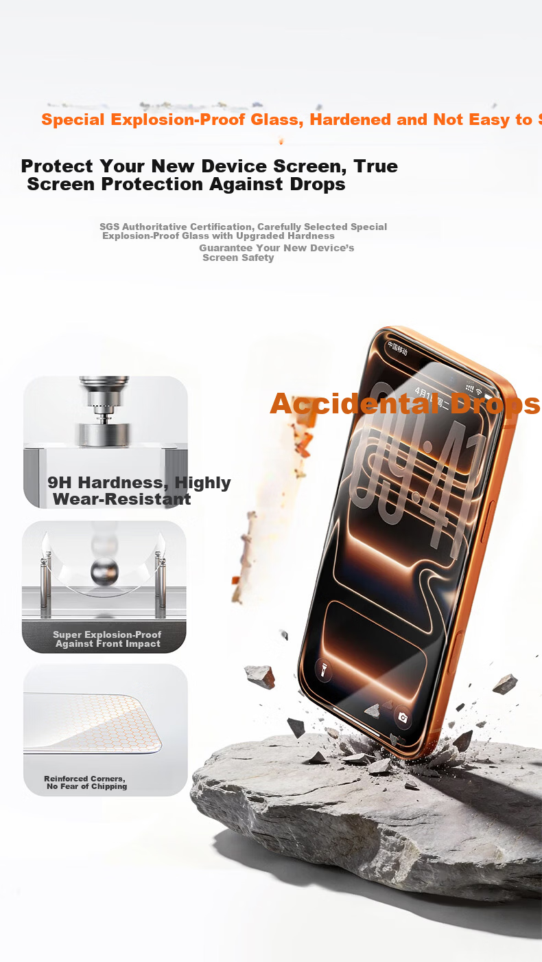 DIVI Borderless Screen Protector [AR Anti-Reflective | 2-Pack] for iPhone 17 Pro Max Tempered Glass Film, Apple 17 Pro Max Full-Coverage HD Anti-Fingerprint Drop-Resistant Screen Protector 15