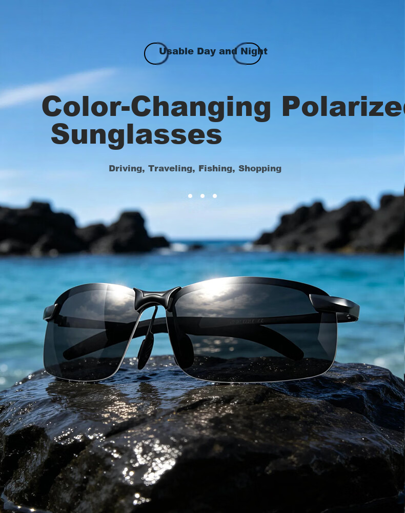 BWNK Polarized Smart Photochromic Sunglasses for Men Cycling Fishing Day and Night UV Protection 1