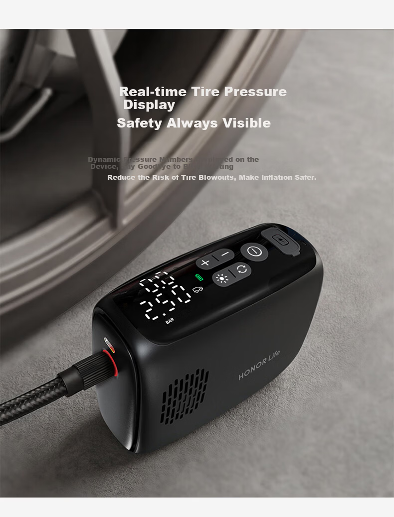Honor Car Air Pump Portable Wireless Inflator for Car and Bicycle Tires 5