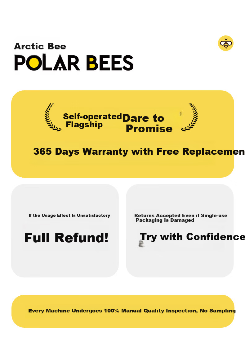 PolarBees Arctic Bee Portable Mini Fan Waist Hanging Handheld Neck Hanging Clip Desktop USB Rechargeable High-Speed Ultra-Quiet Cooling Fan with Long Battery Life 6