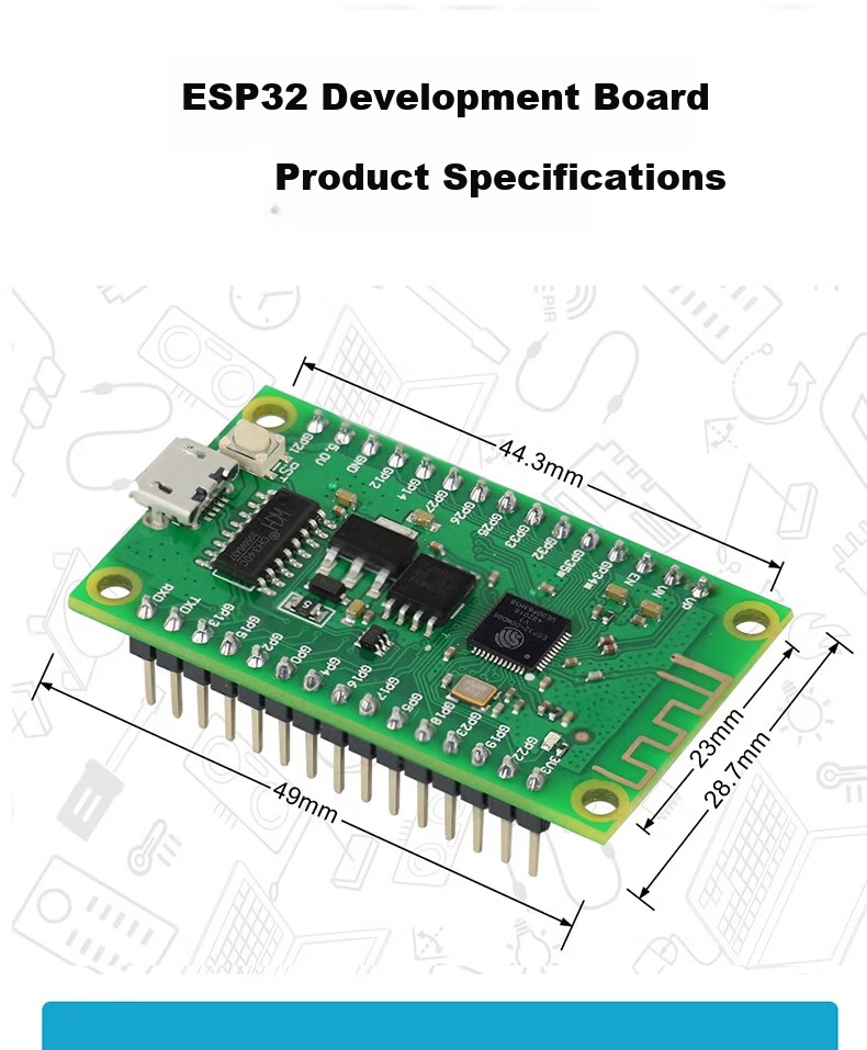 LOBOROBOT ESP32 Development Board IoT Remote Control Misqi Programming Scratch ESP32 Mainboard Kit 23