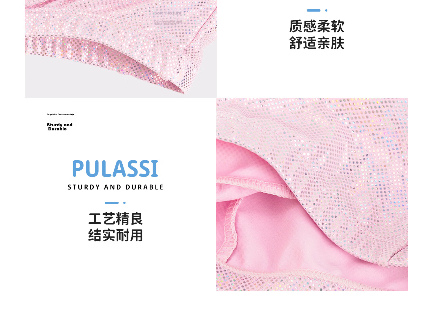 PULASSI Kids Swim Cap for Girls Age 6-12 2026 New Non-Tightened Large Head Circumference Professional Fabric Swimming Cap Pink Pearl 4