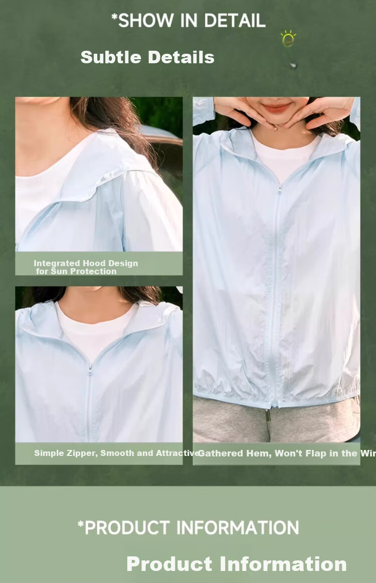 Warrior Women's Green Sunscreen Jacket 2026 New Spring Summer Ice Silk Cooling Sheer Breathable Professional Sun Protection Coat 2