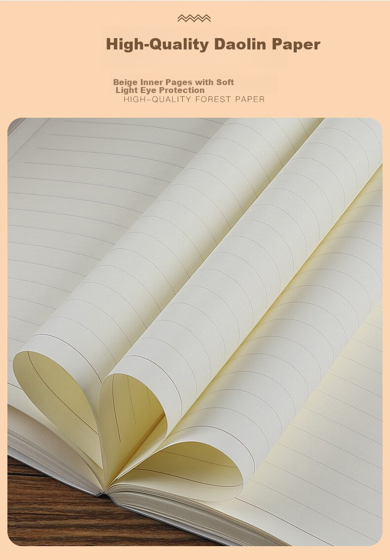 Zhongjian Stationery Artistic Exquisite Softcover A5 Notebook Diary Simple Business Meeting Notes Customizable Brown A5 4