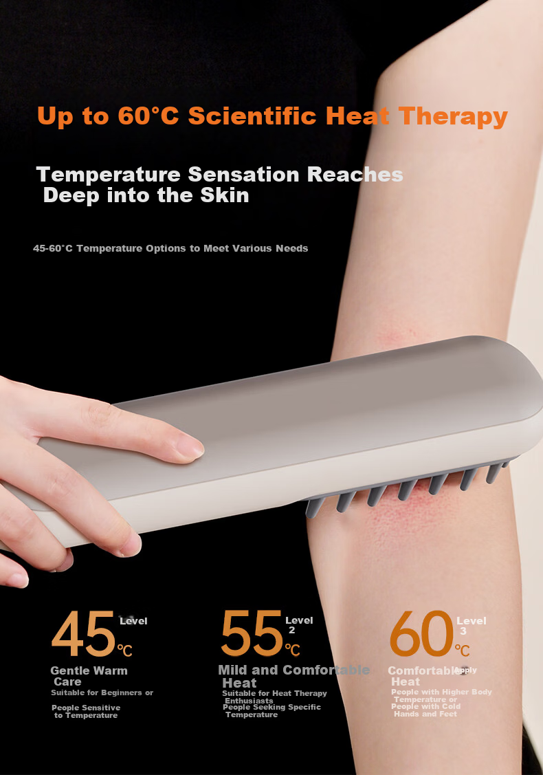 Kandao Heated Full-Body Massage Comb with Moxibustion, Moisture Removal, and Head Massager KD3810 Gift Box 8