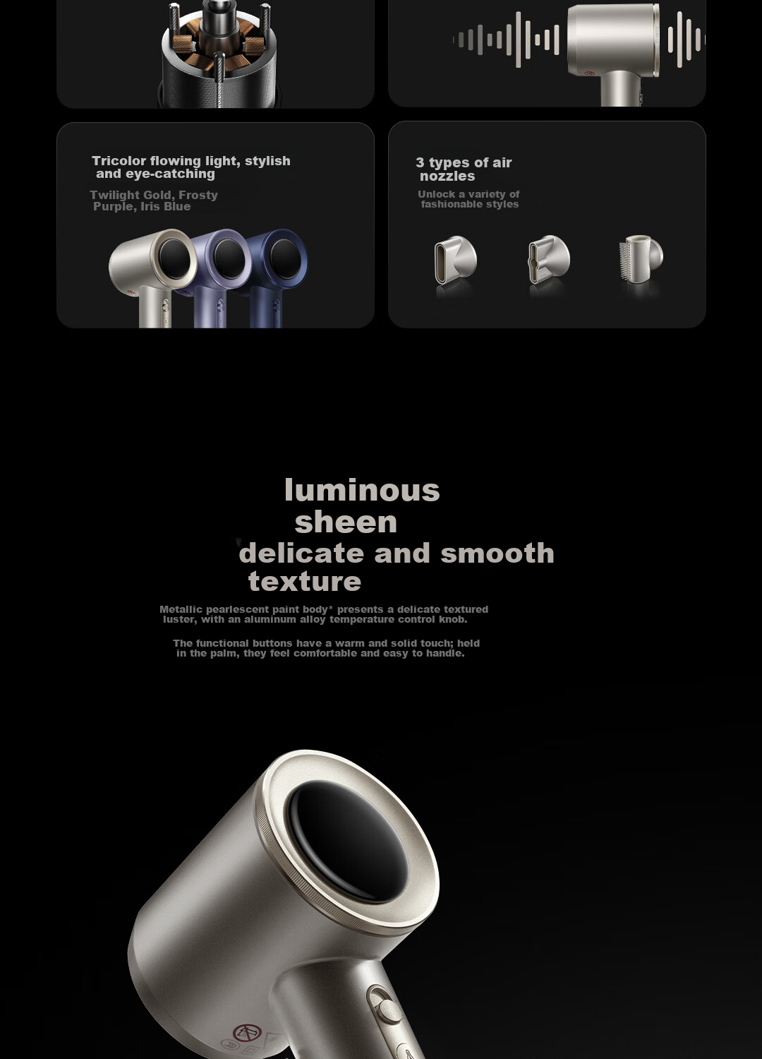 Mijia 2026 New High-Speed Water Ion Hair Dryer Pro Dual Constant Temperature Scalp Protection Xiaomi Home Negative Ion Fast Drying Hairdryer Gift for Girlfriend Birthday 3