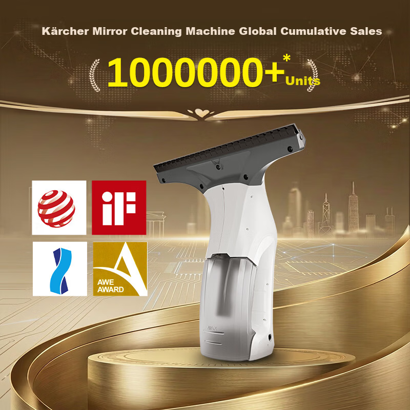 KARCHER Germany Karcher WV1 Handheld Wireless Electric Window Cleaner Glass Squeegee Surface Cleaner Tile Scraper Suction All-in-One