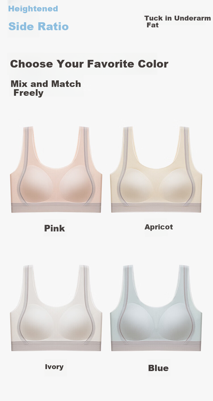 Ordifen 2-Pack Teen Girls Developmental Bras for Ages 12-16, Thin Sports Running Shockproof Youth Bras for Middle and High School Girls 16