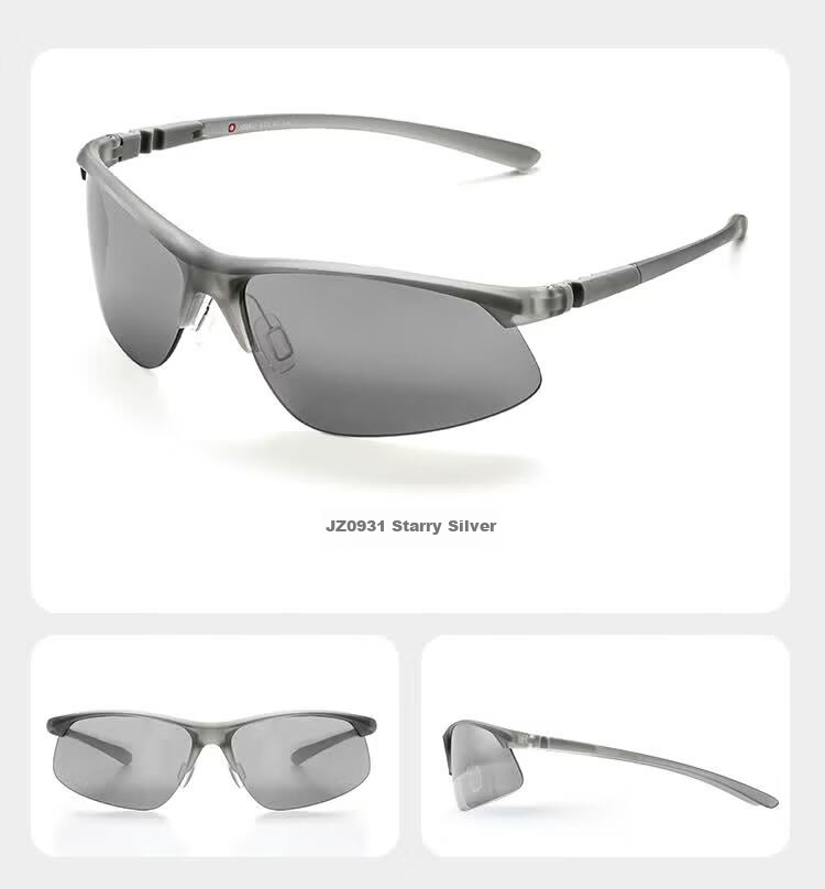 JD Jingzao [Aviator] Lightweight Colorful Cycling Glasses Sports Travel UV Protection Sunglasses Iridescent Blue 12