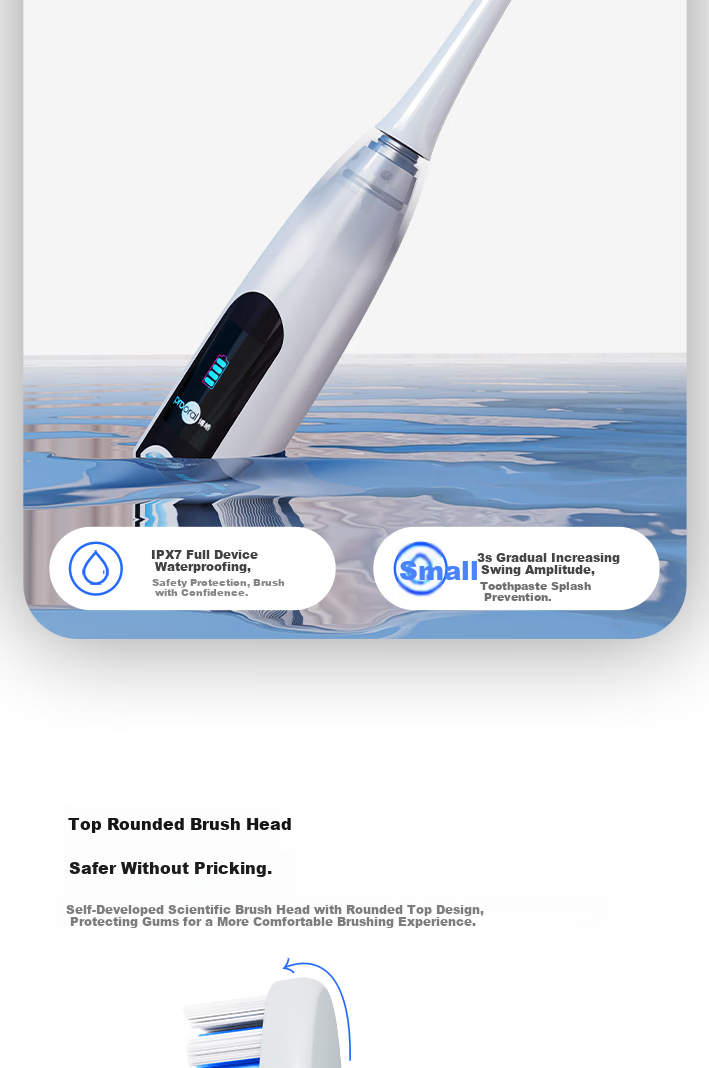 Bohao T36 Electric Toothbrush Smart Sonic with Screen Adult Automatic Toothbrush Price Guarantee 618 9