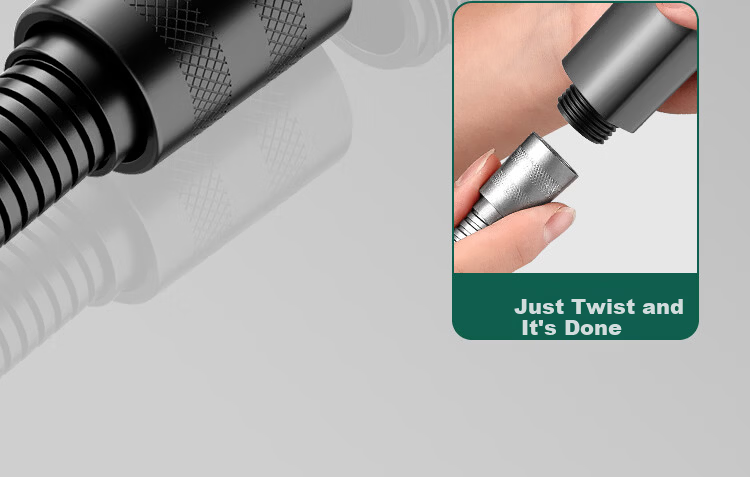 Jiayun [New German Style] Adjustable Rotatable Pressurized Shower Head with Switch High-Pressure Water Flow 28