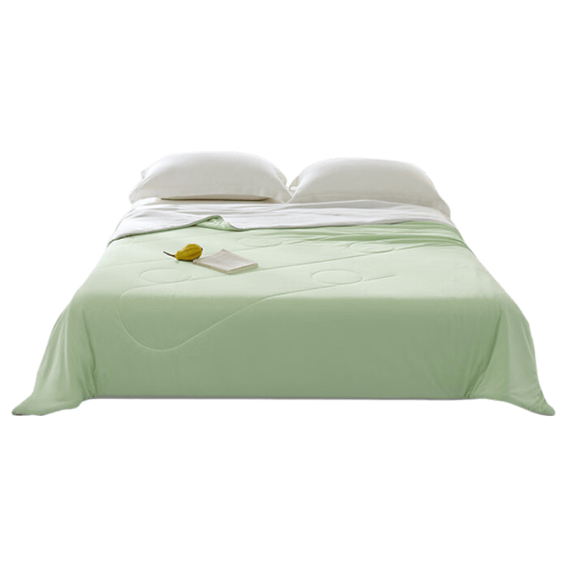 MUJI Class A Single Summer Cooling Quilt 100% Nylon Machine Washable Air Conditioning Quilt Cooling Summer Quilt Green Gray 200*200cm