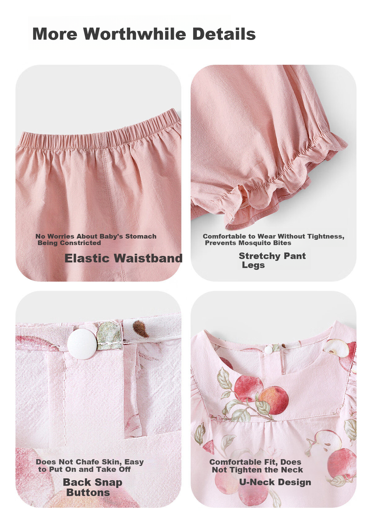 JOYNCLEON Girls Summer Outfit Children's Short Sleeve and Shorts Two-Piece Set Baby Clothes Summer Toddler Wear Jtz205667 17